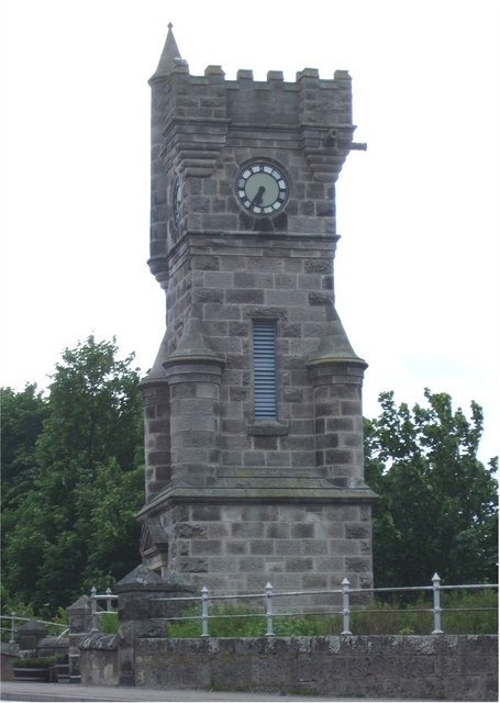 Brora war-memorial clock tower